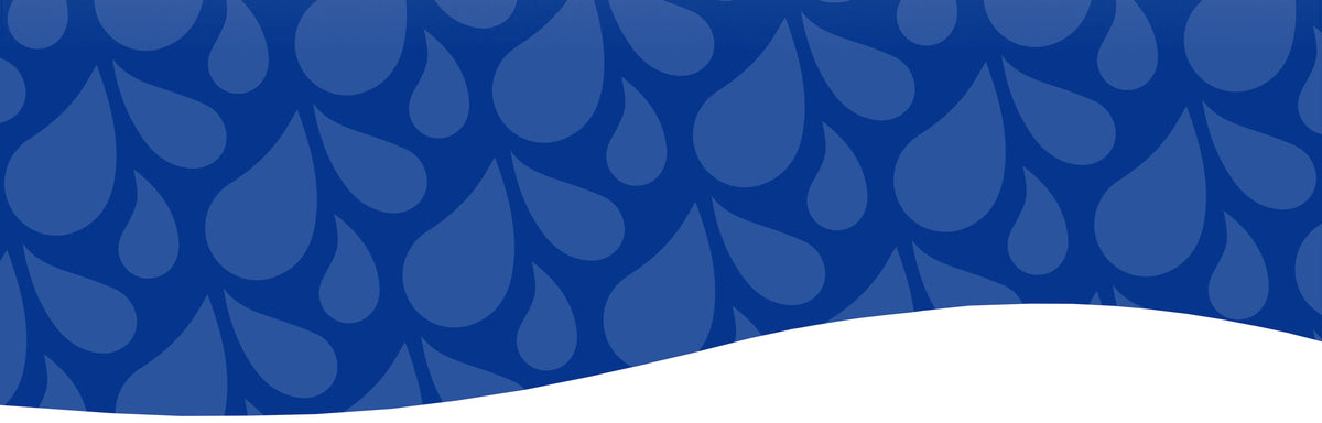 Blue water droplet pattern on a blue background