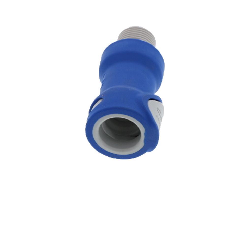 NS6D10008BSPTMBLU Valved Male Thread Coupling Body 1/2 BSPT