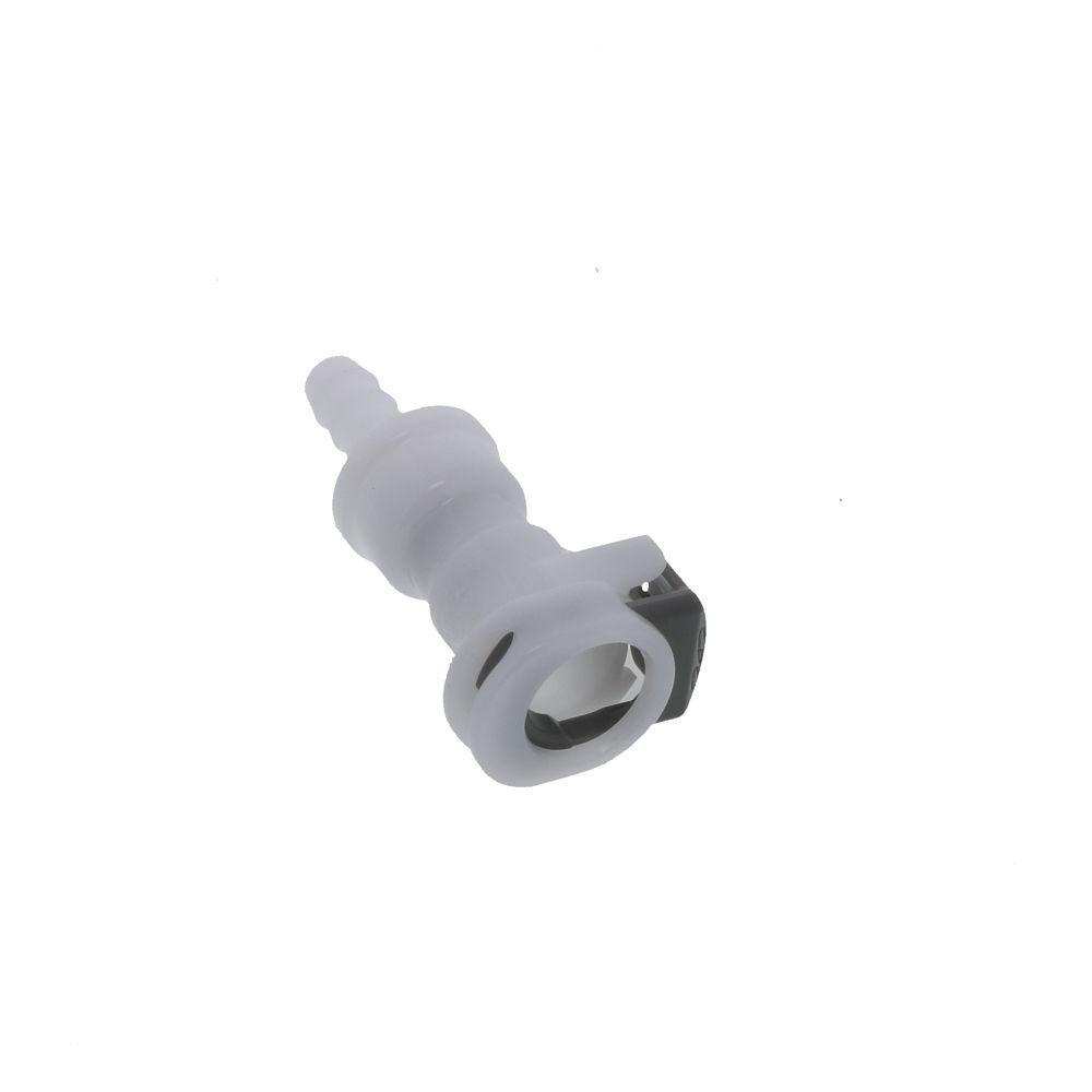 APCD17004SH Valved In-Line Hose Barb Coupling Body with Shroud 1/4 ID Barb