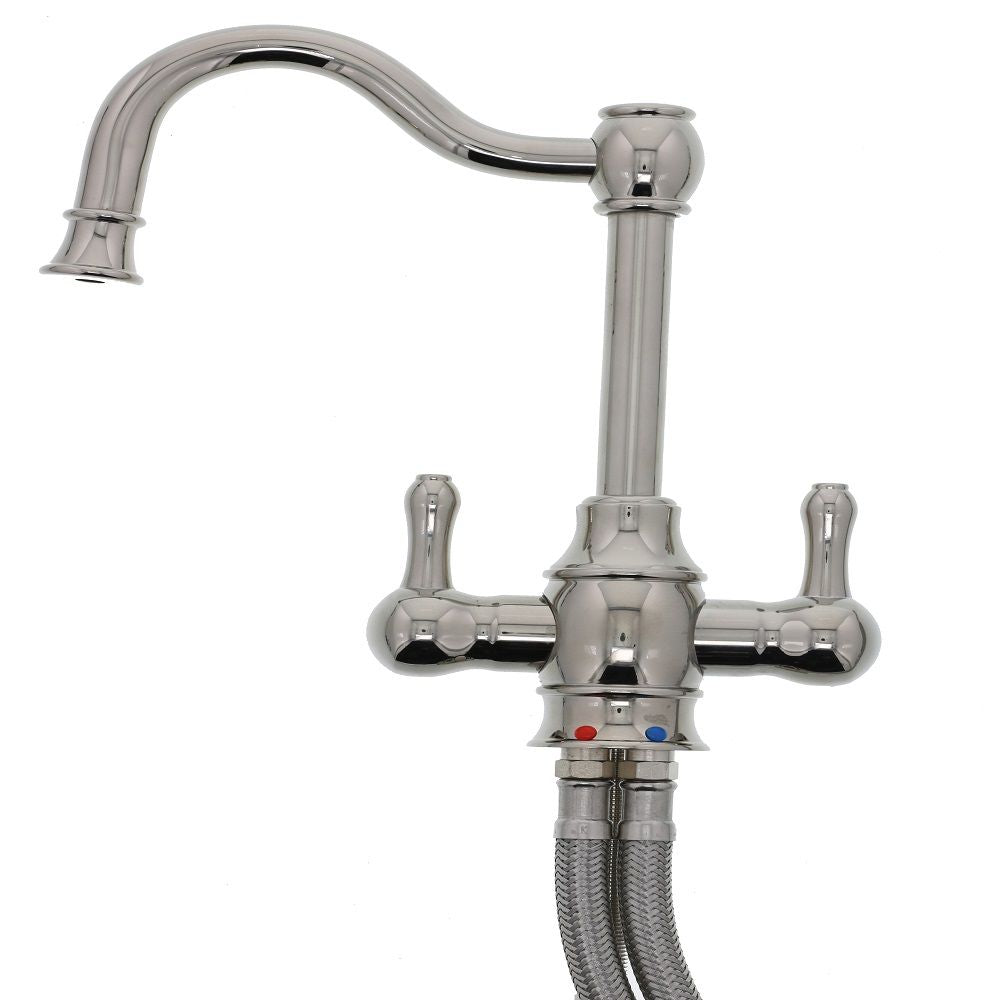 Mountain Plumbing MT1871-NL Traditional Hot & Cold Water Dispenser w/ Extended, Curved Spout