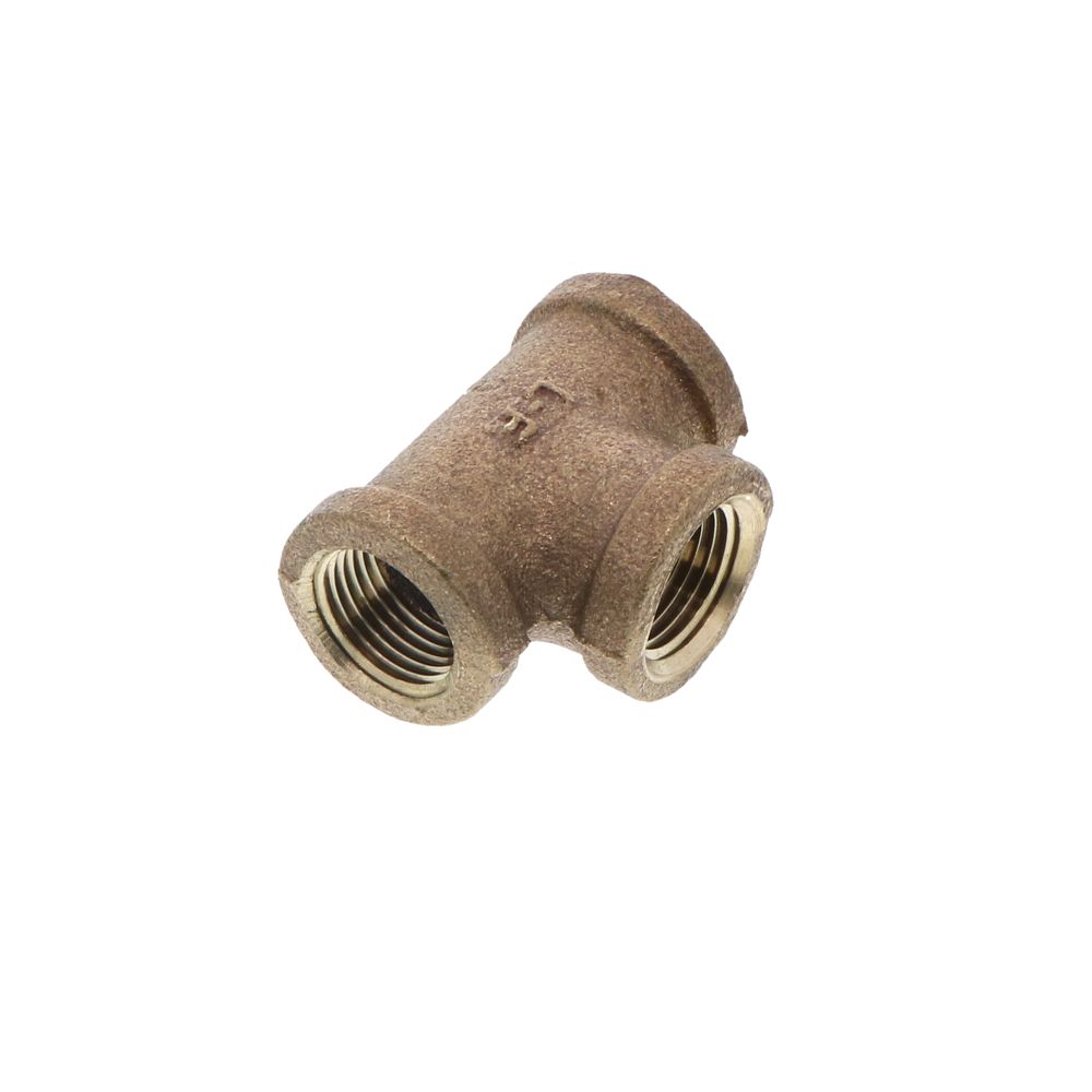 Lead-Free Cast Brass Tee 3/8" FPT x 3/8" FPT x 3/8" FPT