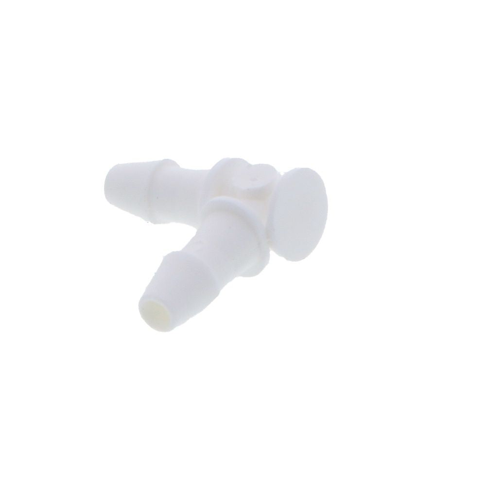 Barbed Union Elbow White Polypropylene - 1/8 ID x 1/8 ID