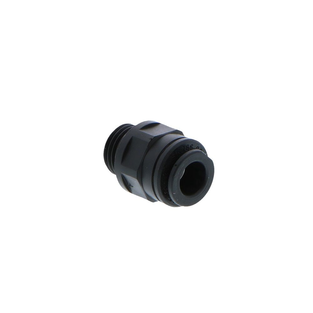 John Guest Male Connector BLACK ACETAL - 8mm x 1/4 BSPP