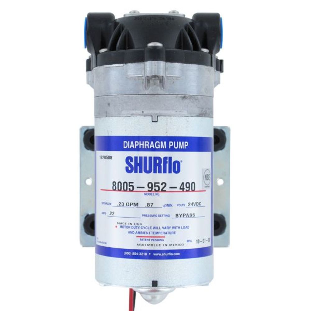Shurflo 8005-952-899 RO Booster Pump 100 psi Bypass 24/36 VDC