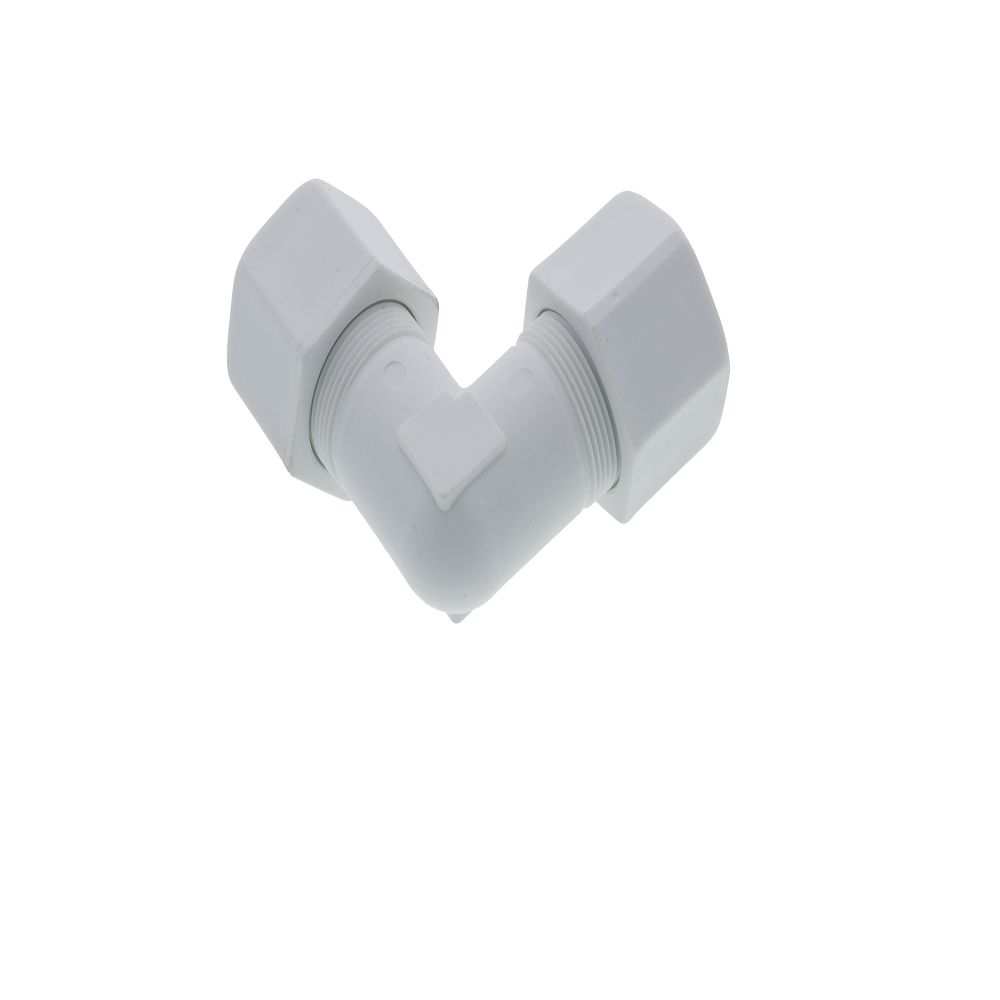 JACO 50-12-P-PG Polypropylene Union Elbow 3/4 OD Tube x 3/4 OD Tube