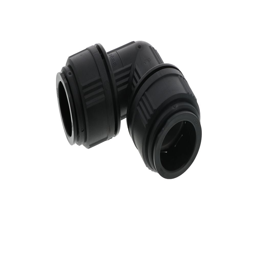 John Guest Union Elbow BLACK ACETAL - 28mm
