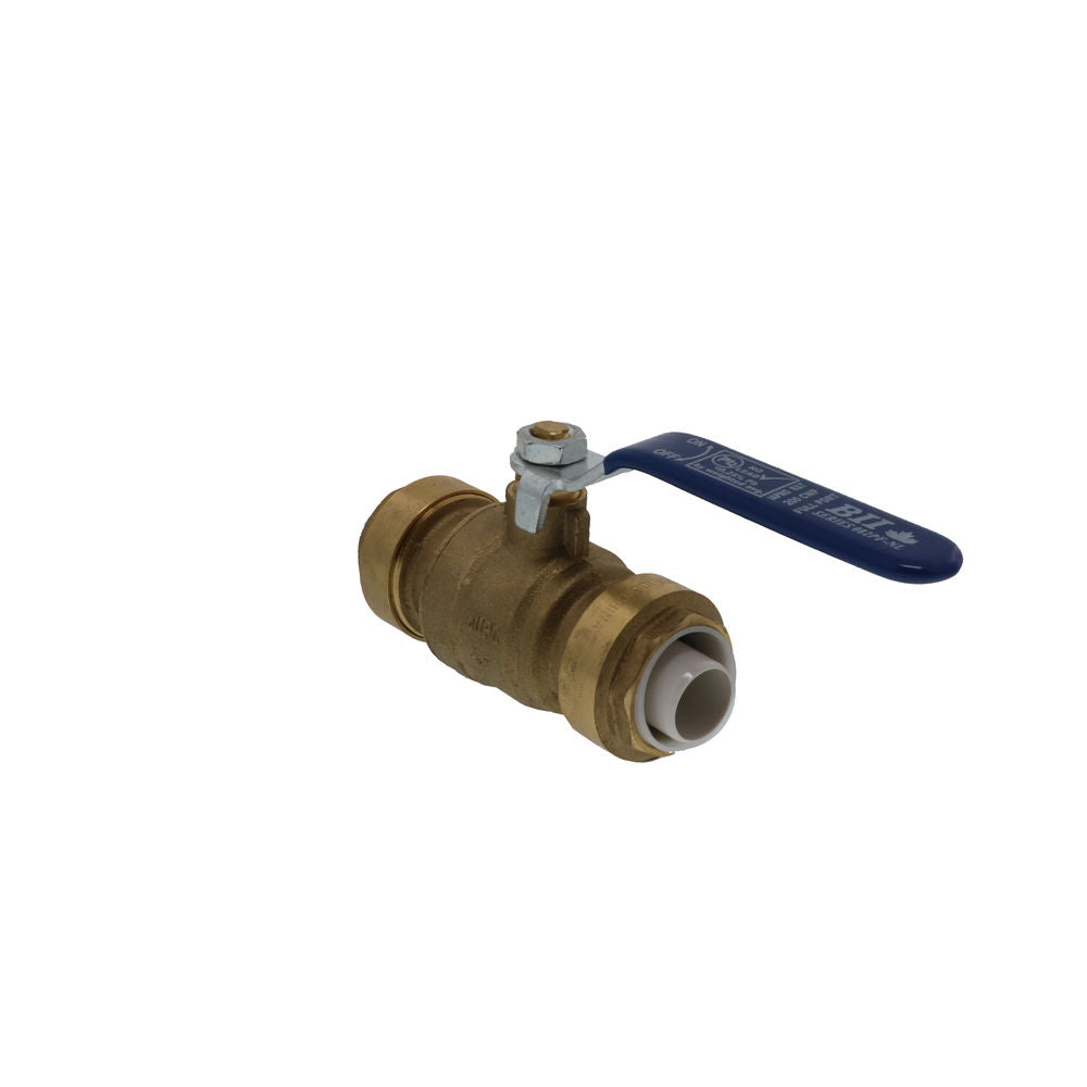 Easy-Grip Brass Ball Valve Push Fit - 3/4 CTS x 3/4 CTS
