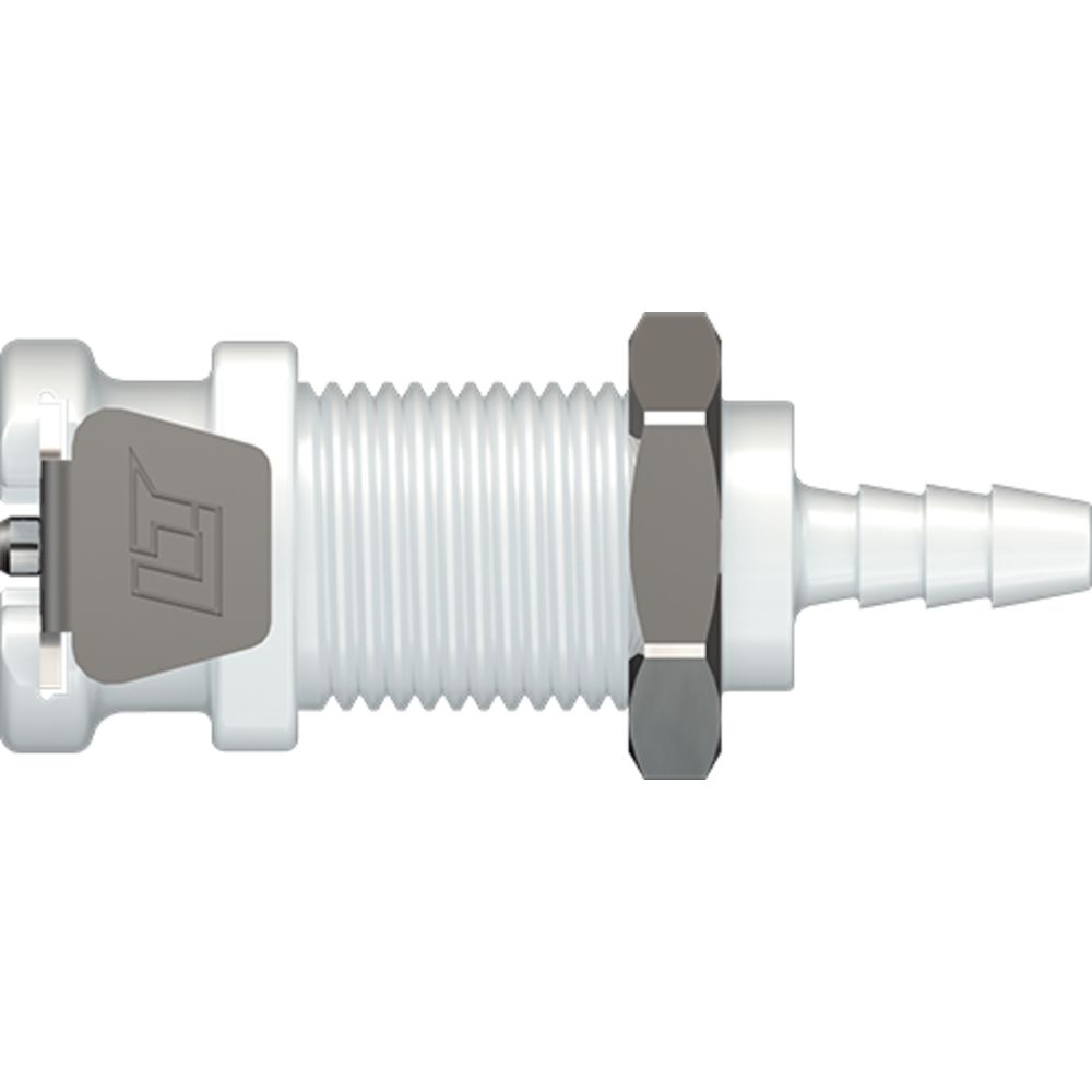 LinkTech 20AC Series Panel Mt. Female, Non-valved, 1/8" HB, Natural Acetal