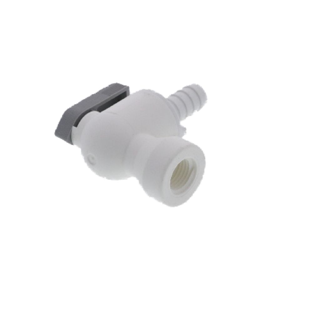 Parker Liquifit Par-Barb Valve Female Elbow - 3/8 ID Barb x 1/4 FPT