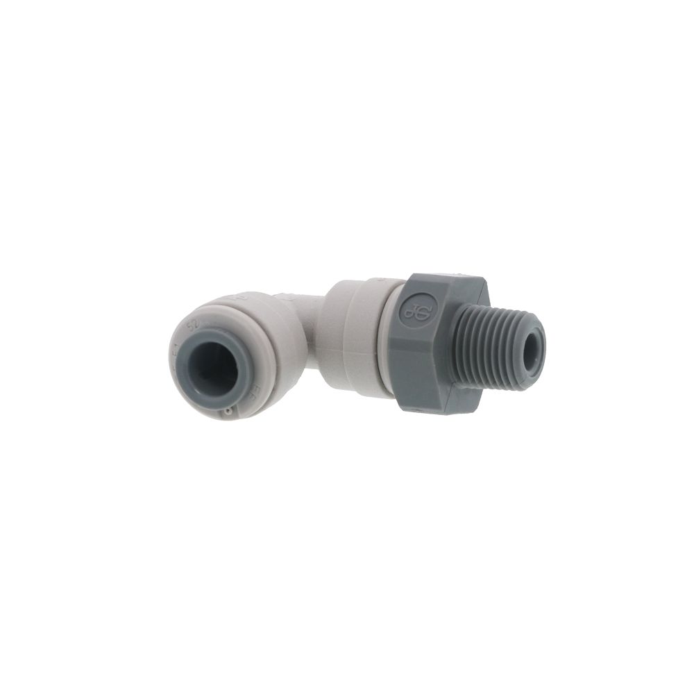 John Guest Swivel Elbow NPTF - 1/4 x 1/8 NPTF