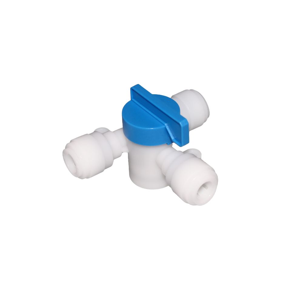 NeoFit - Acetal Natural White Tee Valve 3/8"tube