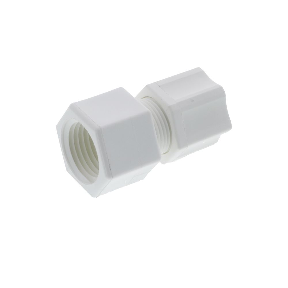 JACO 25-8-8-P-PG Polypropylene Female Connector 1/2 OD Tube x 1/2 FPT