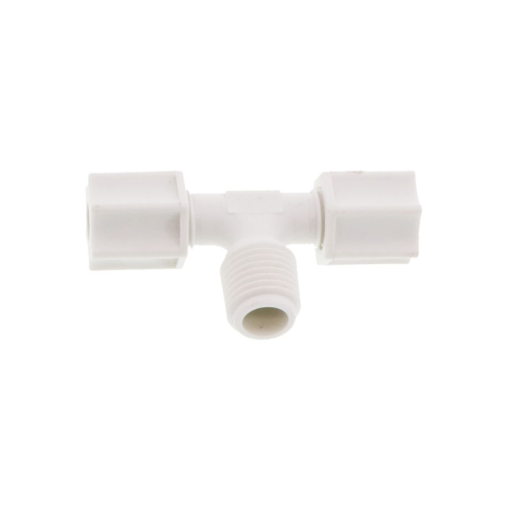 JACO 60-4-4-P-PG Polypropylene Male Branch Tee 1/4 OD Tube x 1/4 MPT