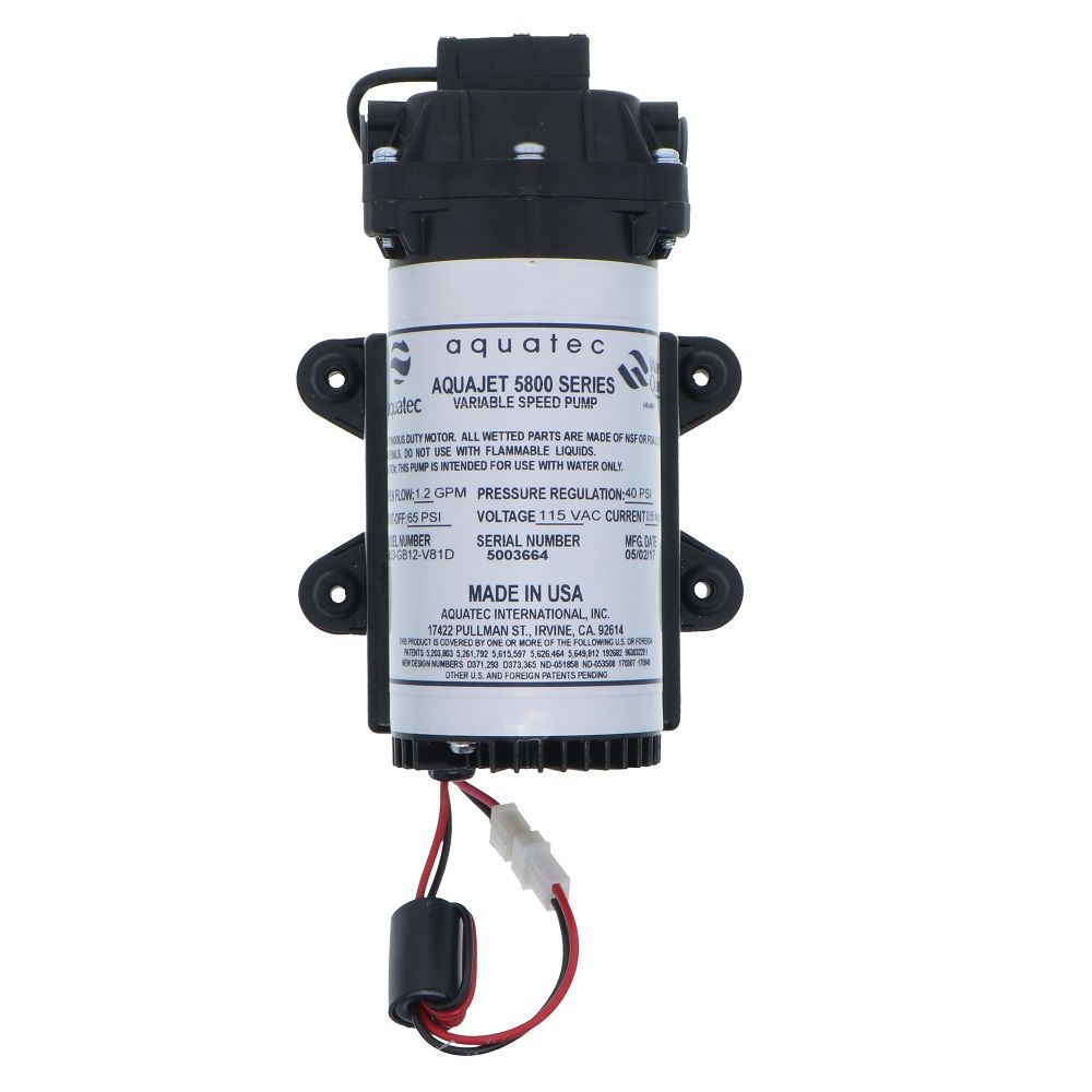Aquatec 5853-GB12-V81D Variable Speed Pump 0.1-1.0 GPM @ 40 PSI
