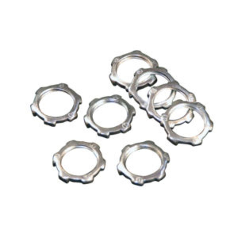 1/2" - 14 NPT Zinc - Electroplated Steel Locking Lock Nut