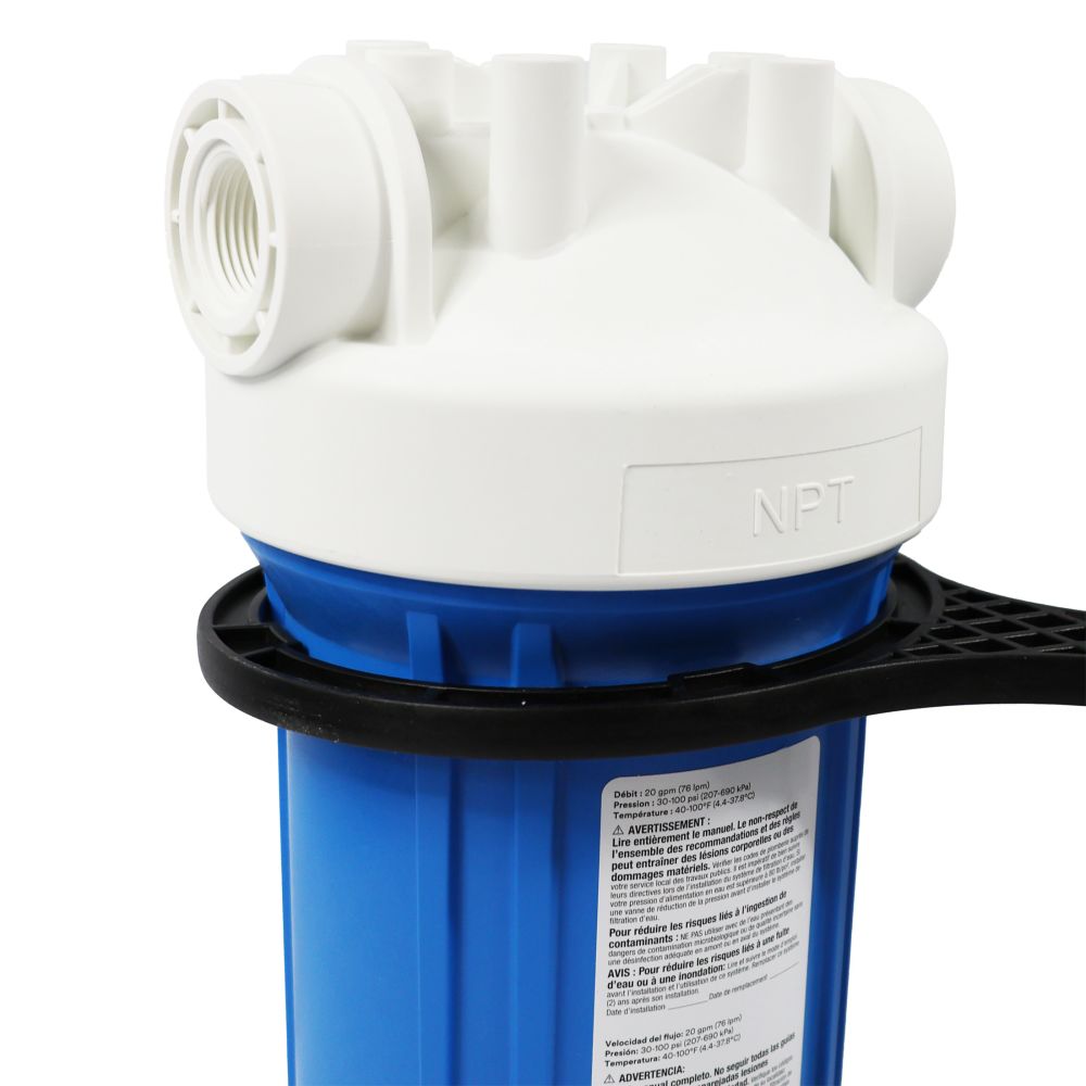 3M Aqua-Pure AP801B Whole House Filter Housing, Blue Sump, 10 inch