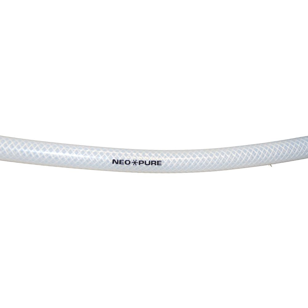 Braid Reinforced Silicone Tubing - 1/4 ID x .520 OD