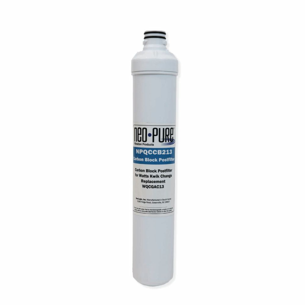 Neo-Pure Kwik Change 13" GAC Carbon Post Filter Replacement For Watts WQCGAC13