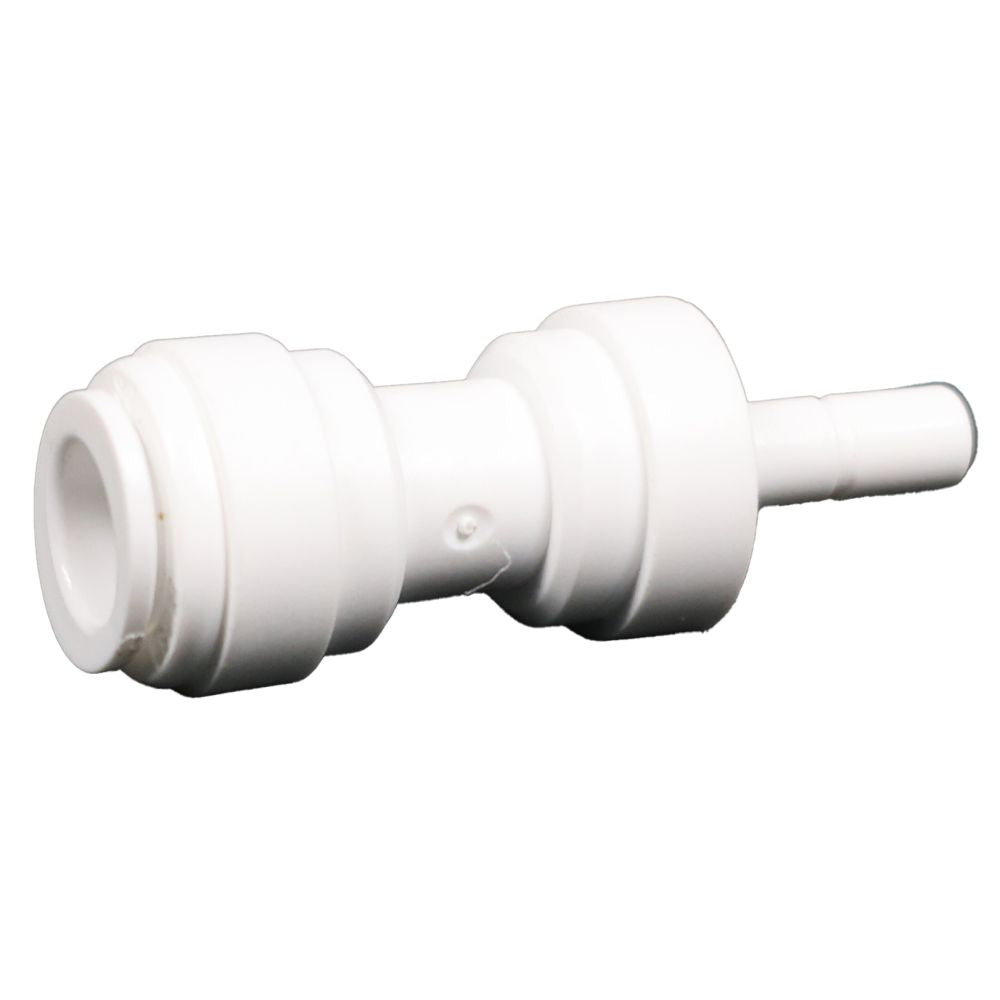 Stem Reducer Check Valve 3/8 OD outlet x 1/4 OD Stem inlet