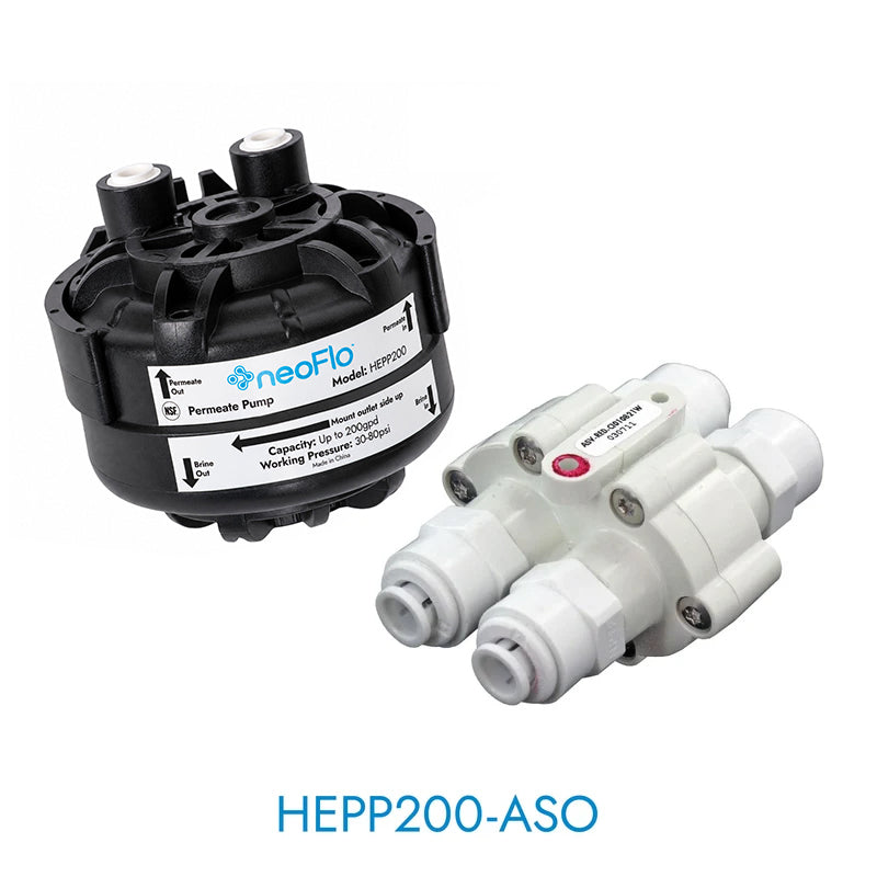 neoFlo HEPP200 Permeate Pump NSF® Certified for up to 200 GPD - Bundle Options