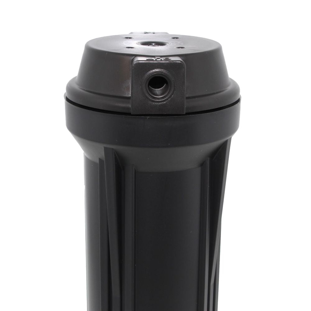 10" Neo-Pure SlimLine Water Filter Housing 3/8" Black/Black No Pressure Relief