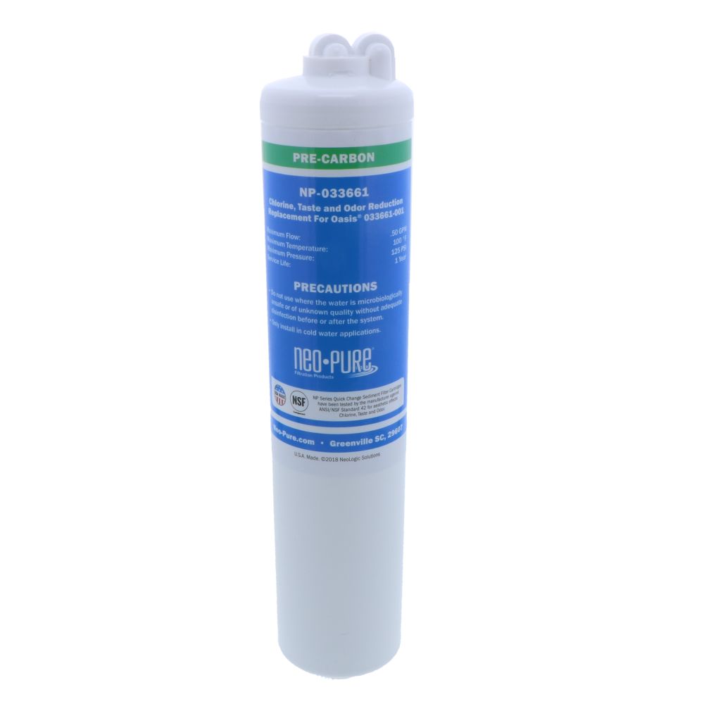 Oasis® Replacement 033661-001 Quick Change Carbon Prefilter green by Neo-Pure