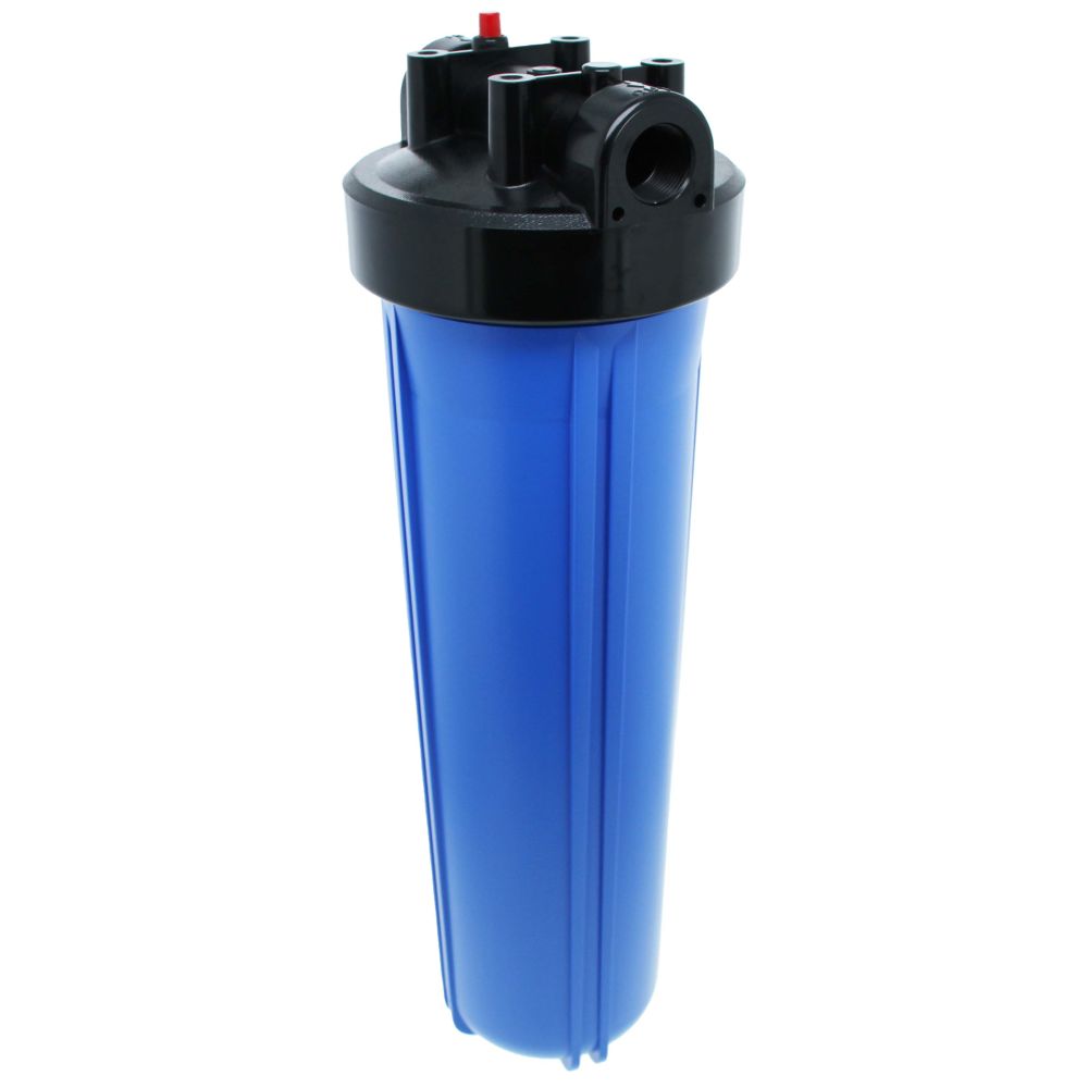 20" Neo-Pure Big Flow Filter Housing Blue Sump/Black Cap 1" with Pressure Relief