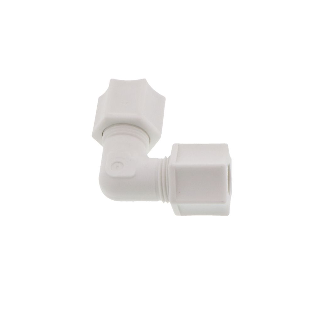 JACO 50-6-P-PG Polypropylene Union Elbow 3/8 OD Tube x 3/8 OD Tube
