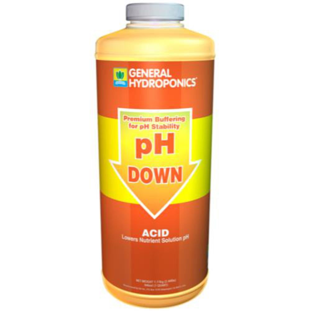 General Hydroponics GH1532 pH Down Liquid Quart