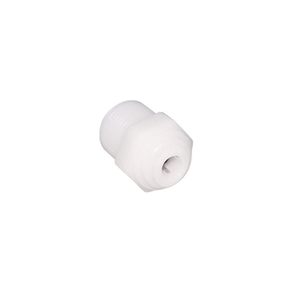 NeoFit - Acetal Natural White Male Connector 3/8" tube x 1/2"NPTF