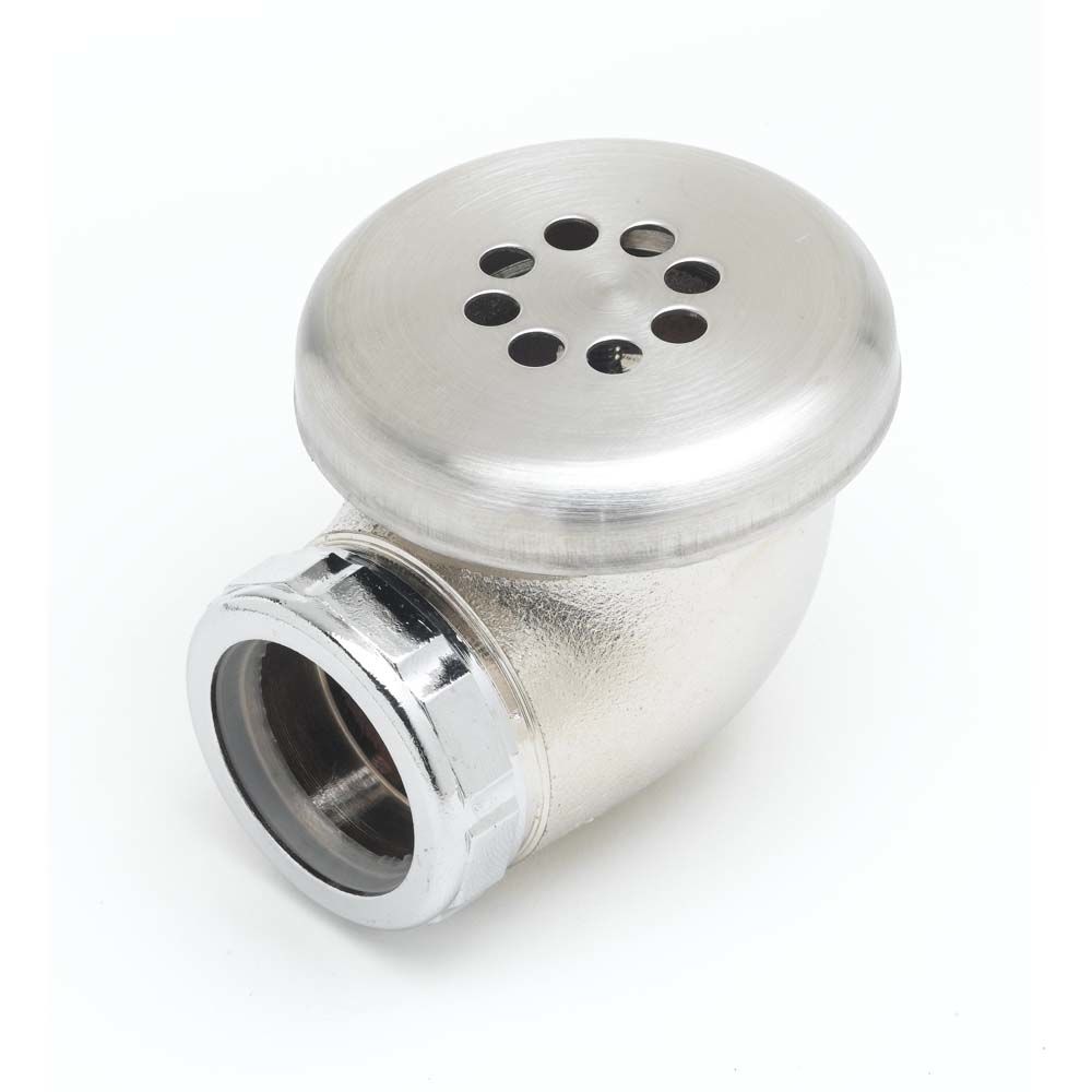 T&S Brass 011356-45 Overflow Head Assembly, Chrome Plated Brass Body & SS Strainer
