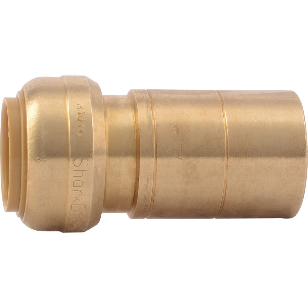 SharkBite® U724LF Lead-Free Brass Push-to-Connect Reducing Stem - 3/4" x 1" CTS