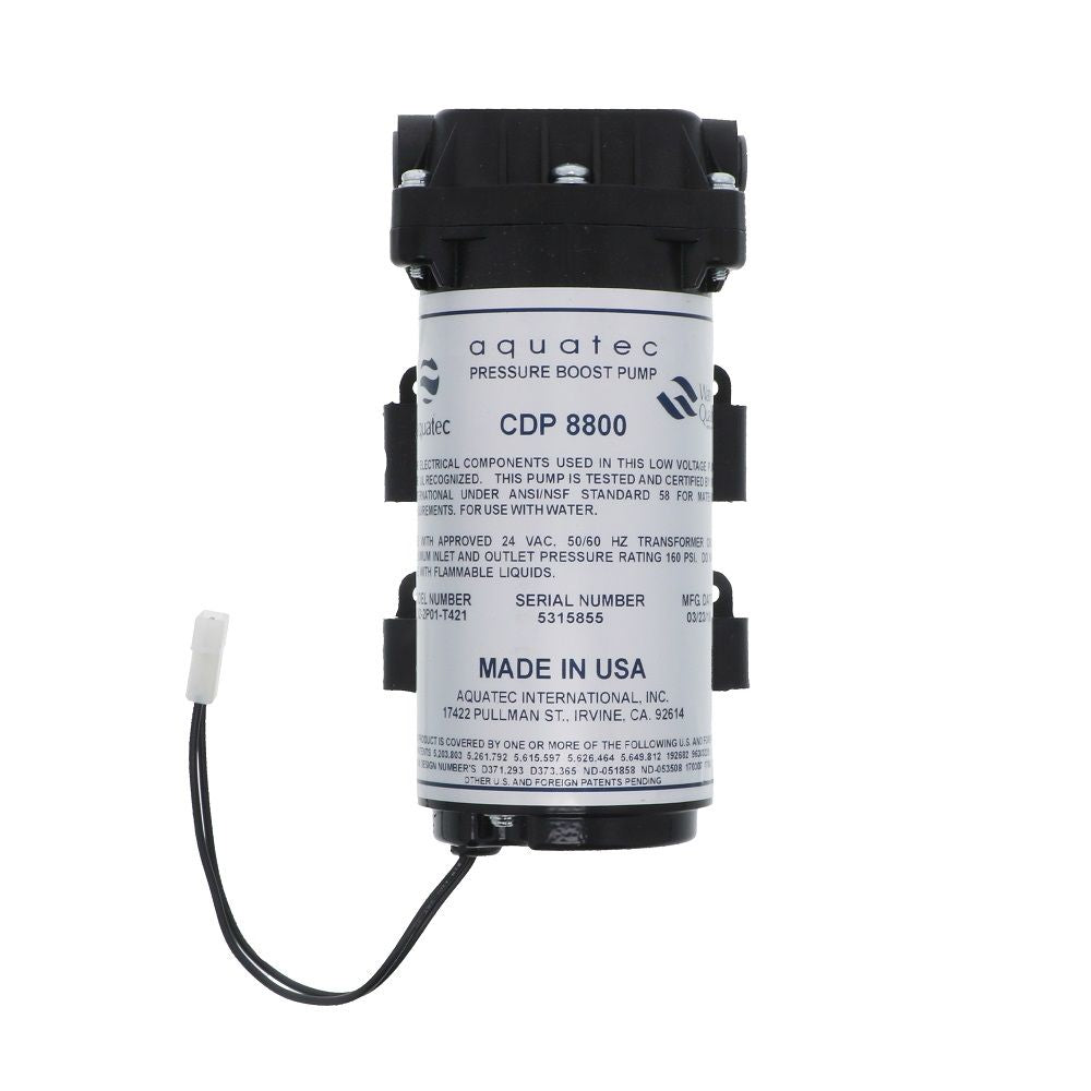 Aquatec CDP 8800 Pressure Boost Pump 8852-2P01-T421 160 PSI Bypass, 3/8 JG, 24 VAC