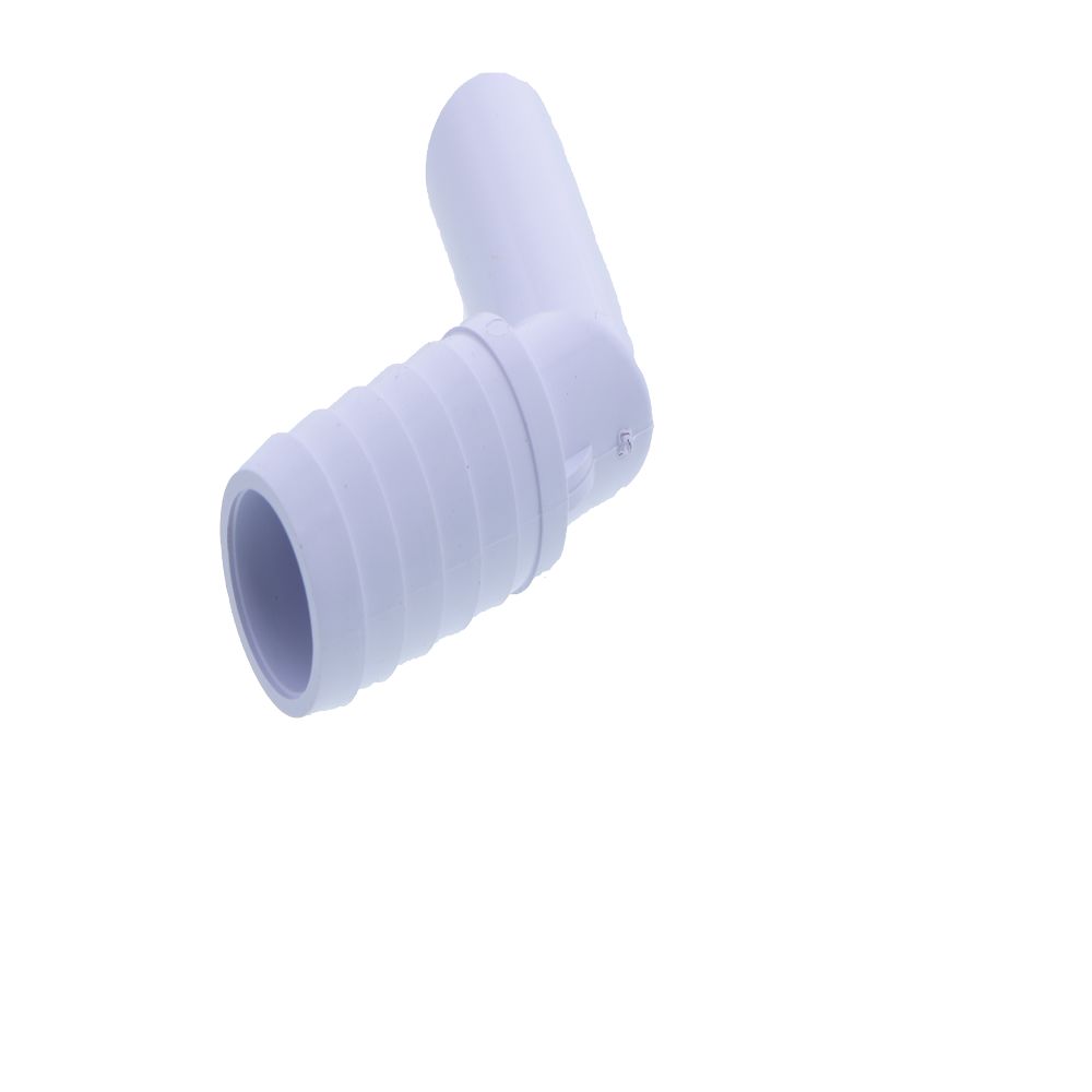 PushIn 45° ELBOW Barb Connector - 1/2" ID Barb x 1/2" OD Stem
