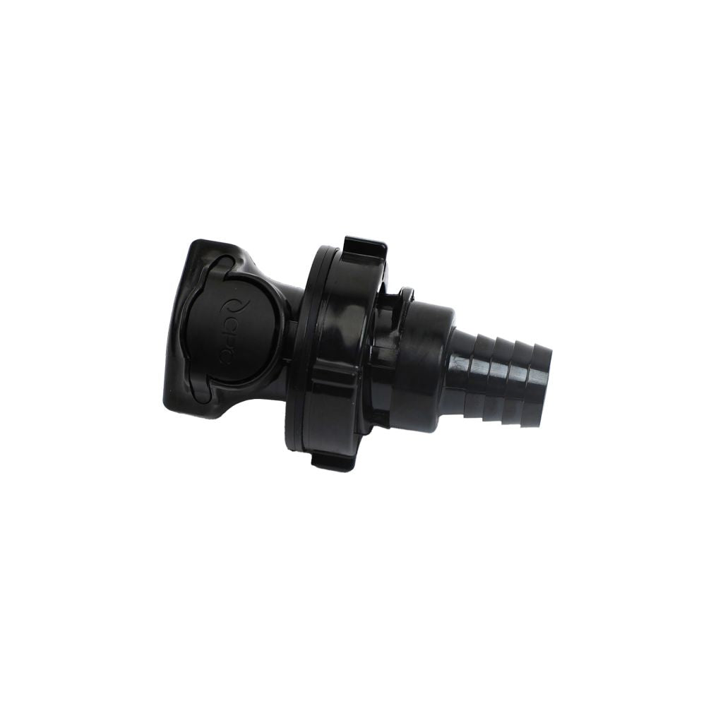 HFCD161057 Valved Panel Mount Hose Barb Coupling Body 5/8 ID Barb