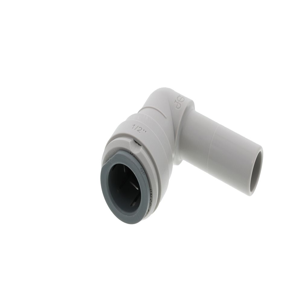 John Guest Stem Elbow Connector - 1/2 Stem x 1/2