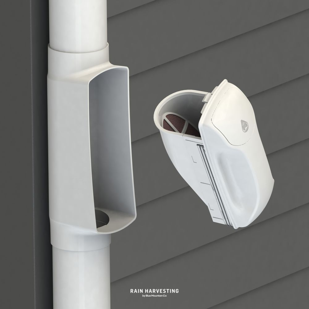 Leaf Eater Slimline Rain Head 3" Round by Blue Mountain Co.