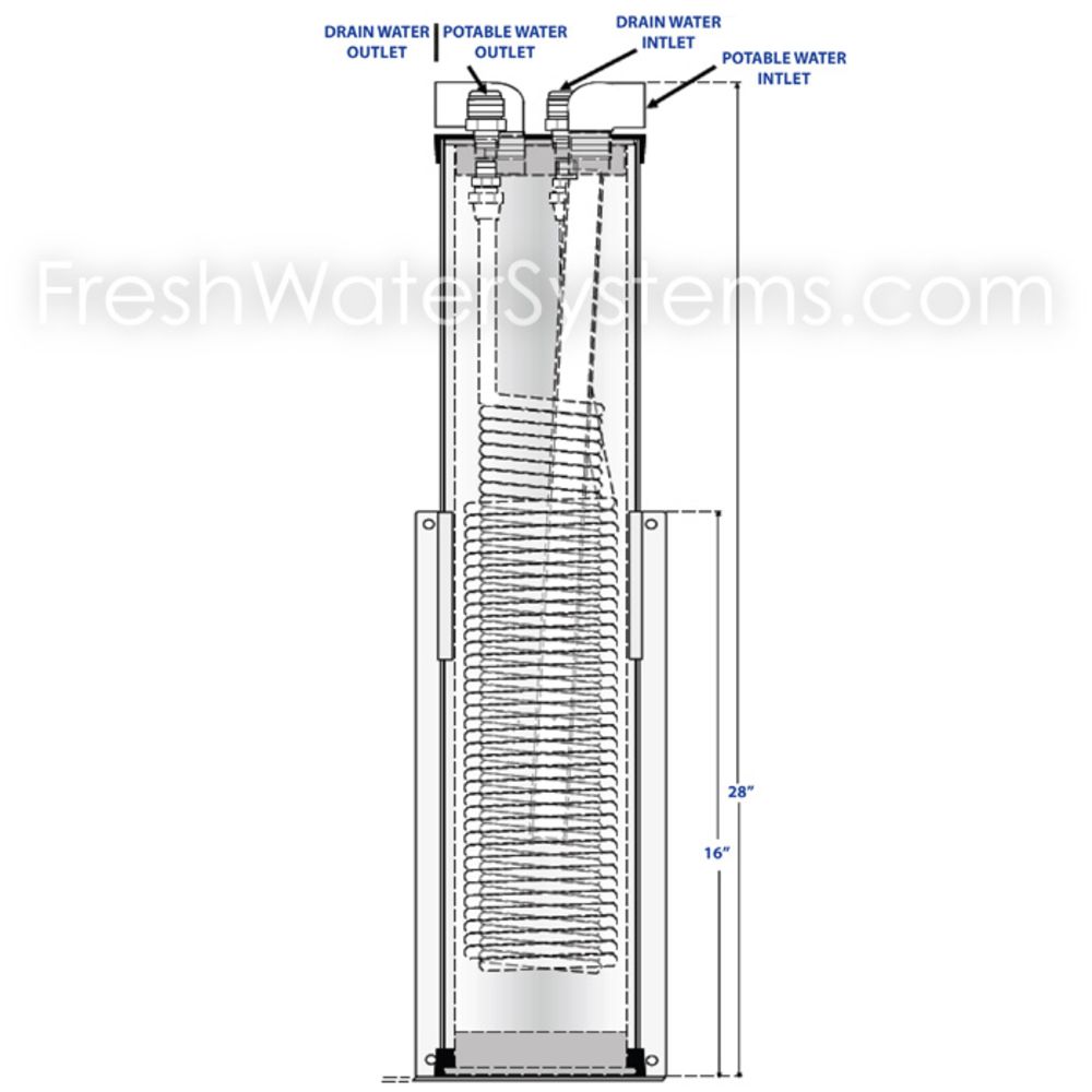 ChillTech CTII Heat Exchanger for Icemakers up to 2,400 lbs