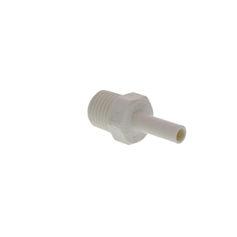 John Guest Stem Adapter Polypro - 1/4 x 1/4 NPTF