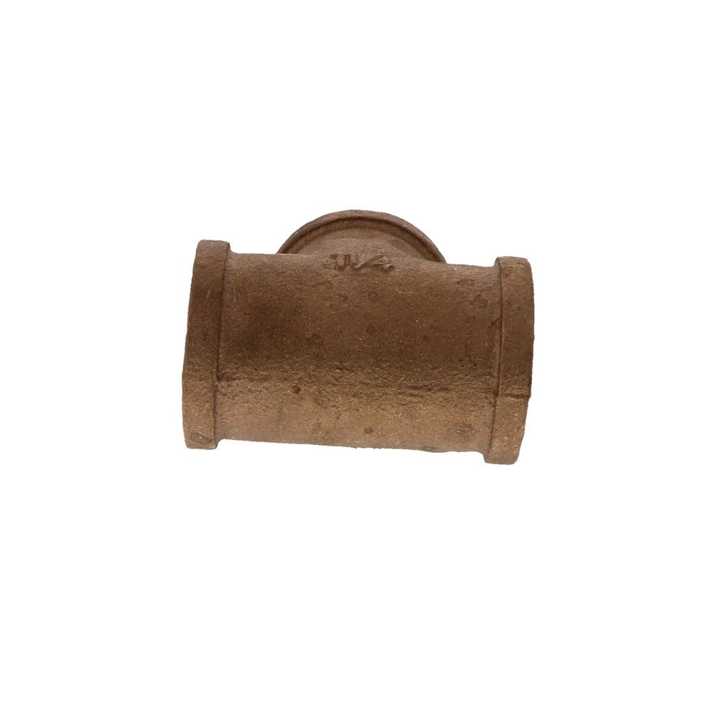 Lead-Free Brass Tee 1-1/4 FPT x 1-1/4 FPT x 1-1/4 FPT