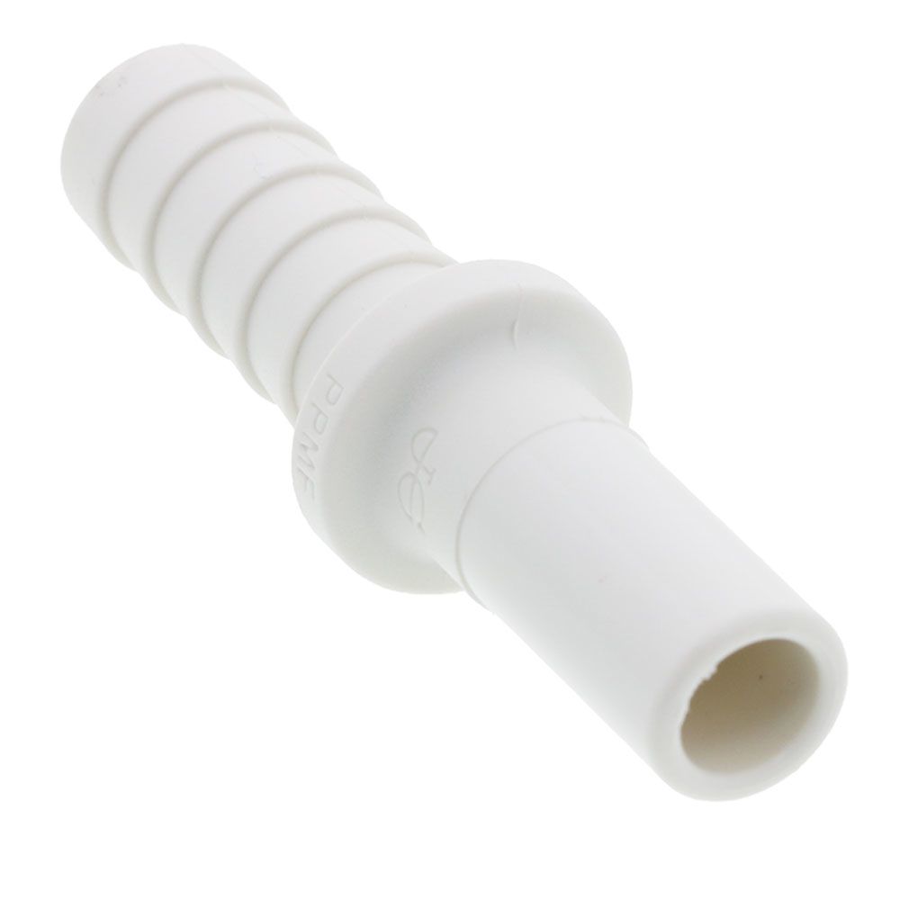 John Guest Polypro Tube to Hose Stem - 3/8 OD Stem x 3/8 ID Barb