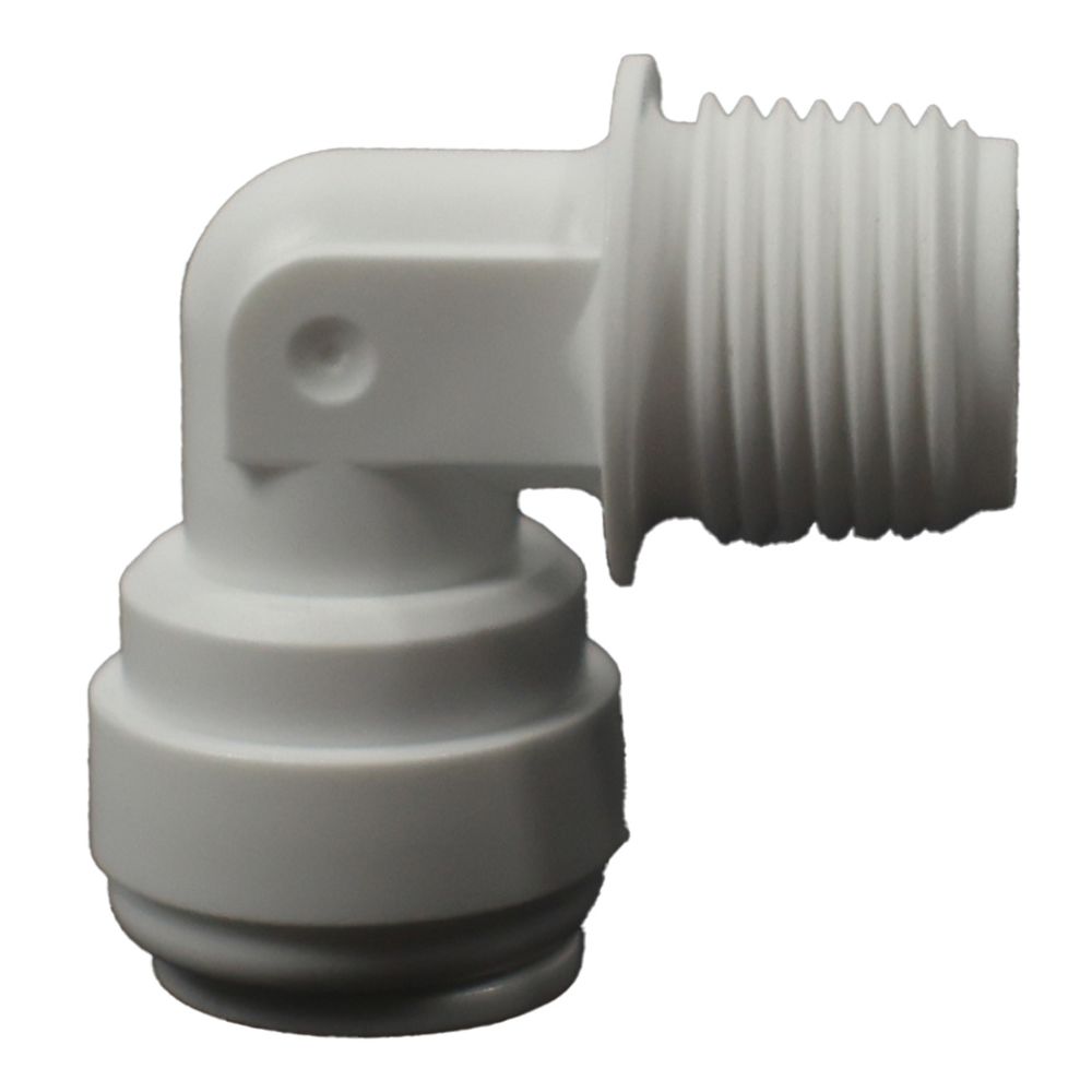 Male Elbow Acetal 3/8 qc x 3/8 MNPT