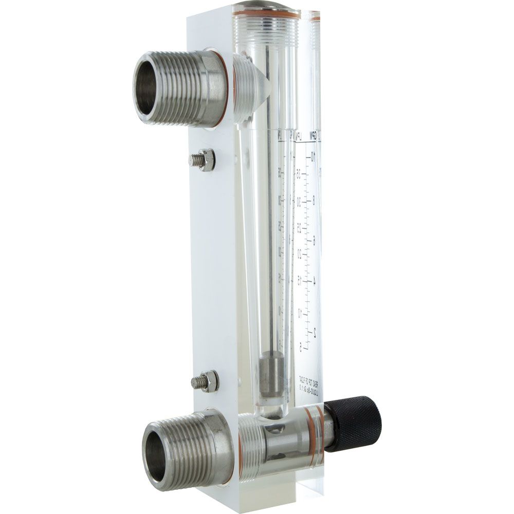 Axeon 205105 Acrylic RO Flowmeter - 1-10 GPM