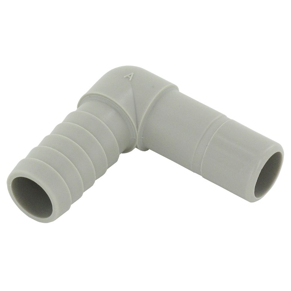 Parker A8TEB8 TrueSeal Acetal Tube Elbow Connector 1/2" Barb x 1/2" OD Stem