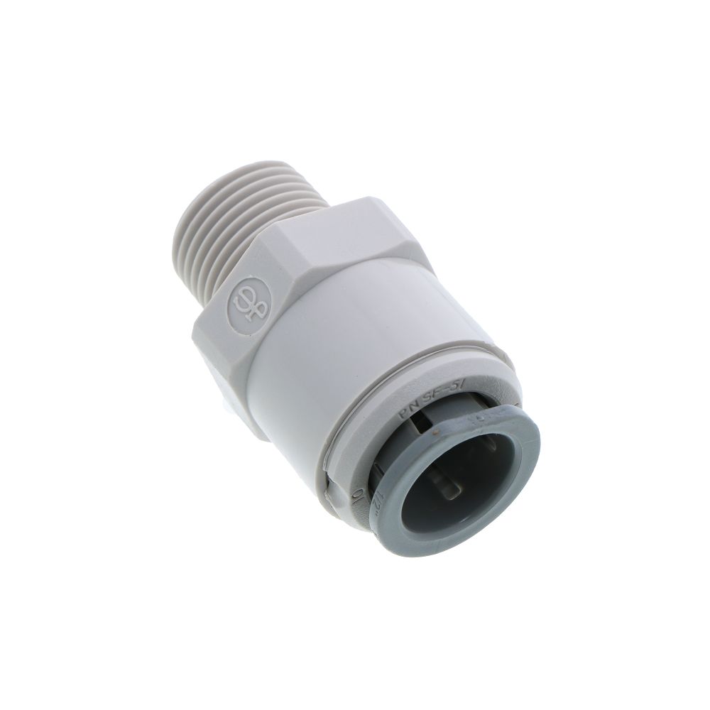 John Guest Male Connector BSPT - 1/2 x 3/8 BSPT