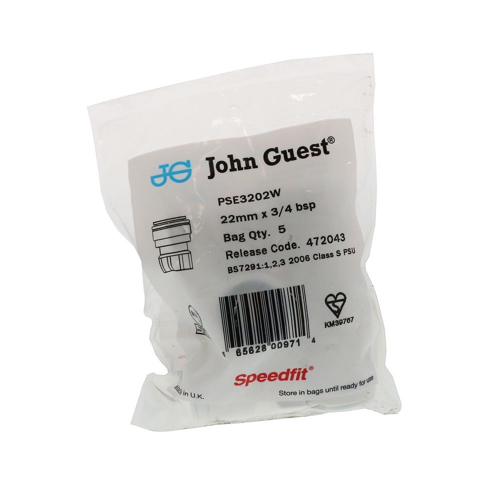 John Guest Female Connector BSP - 22mm x 3/4 BSP