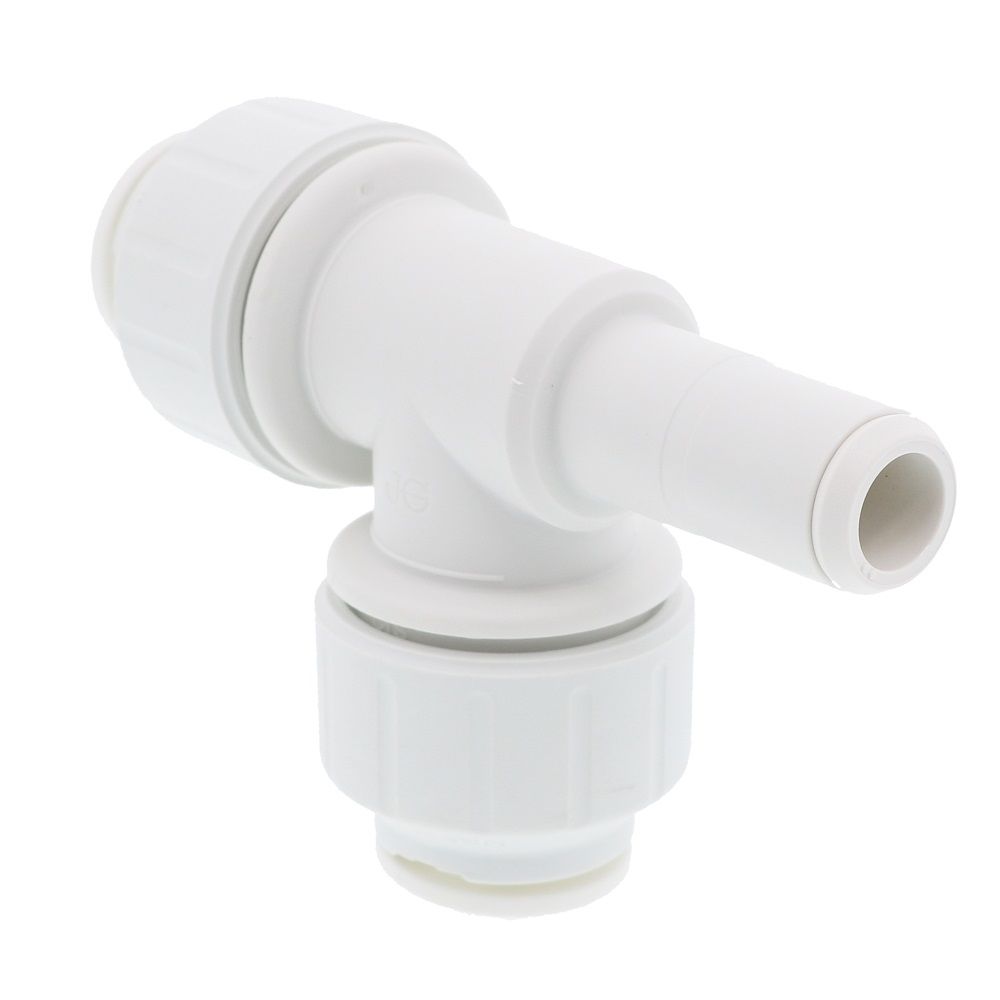 John Guest Stackable Stem Tee - 1/2 CTS x 1/2 CTS Stem x 1/2 CTS Branch