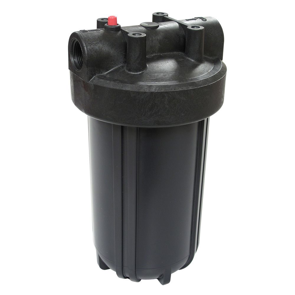 Watts Flowmatic 10" Full Flow Water Filter Housing Black/Black w/ PR - 1" FPT