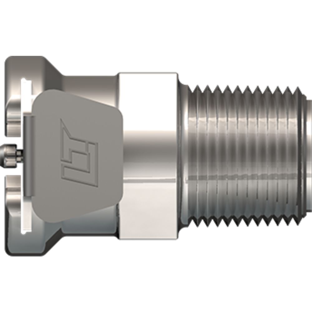 LinkTech 40CB Series Male Thread Female, Valved, 1/4" BSPT, Chrome Brass, Buna N