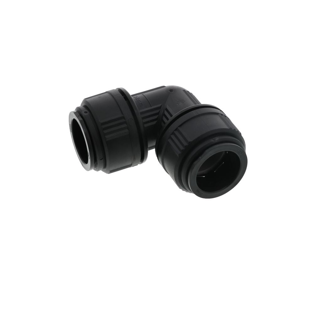 John Guest Union Elbow BLACK ACETAL - 28mm